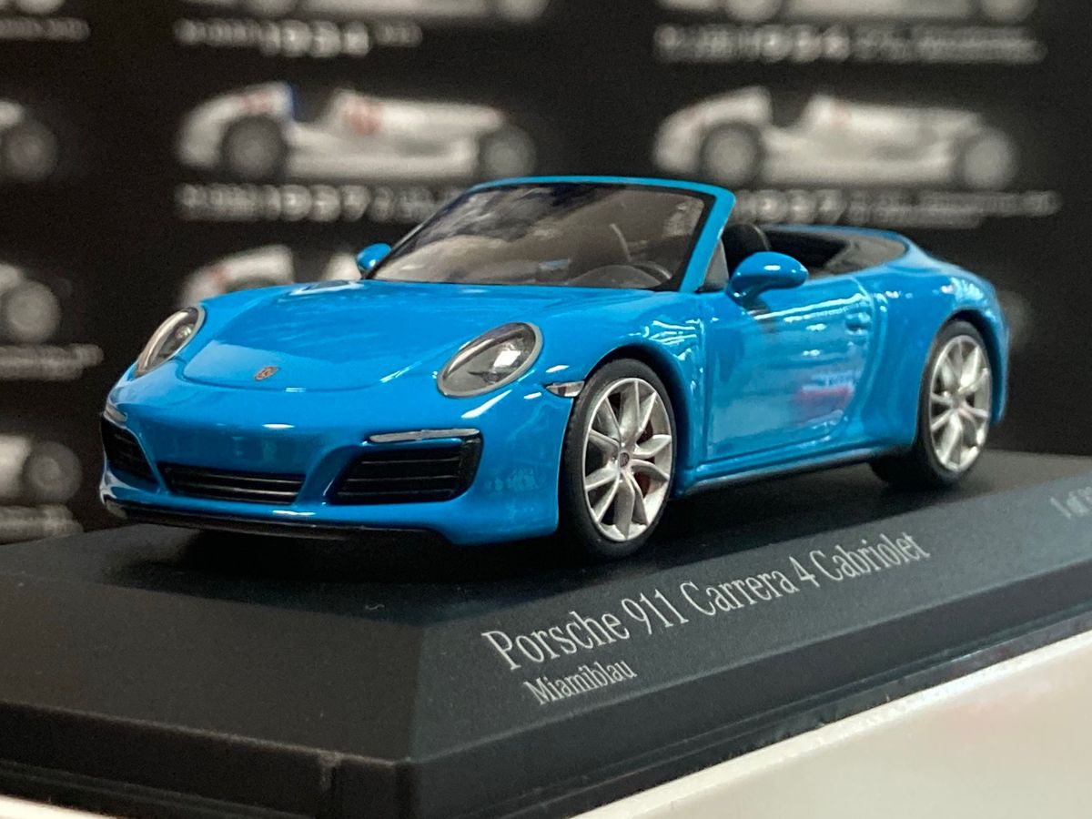 Porsche 911 (991 II) Carrera 4 Cabriolet 2016 1:43 Minichamps Limited Edition 336!