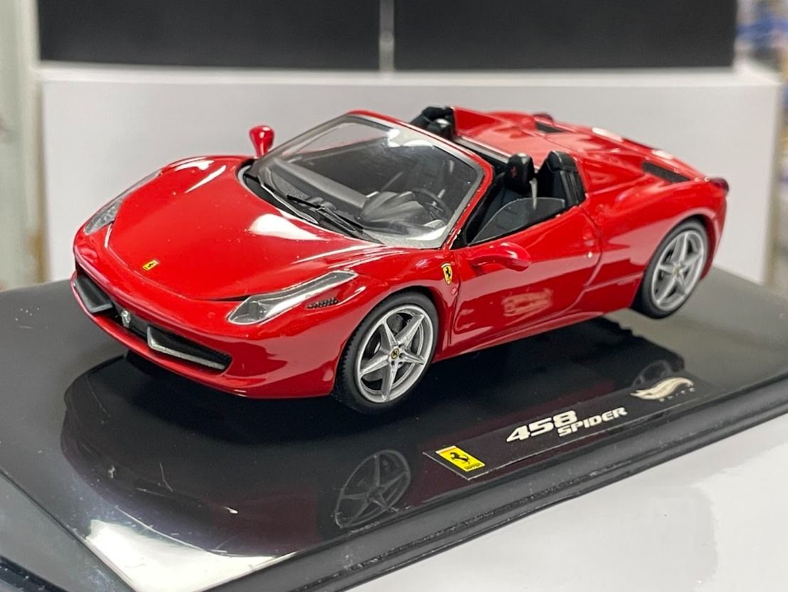 Ferrari 458 Spider 2011 1:43 Hot Wheels Elite Limited Ed. 10000!