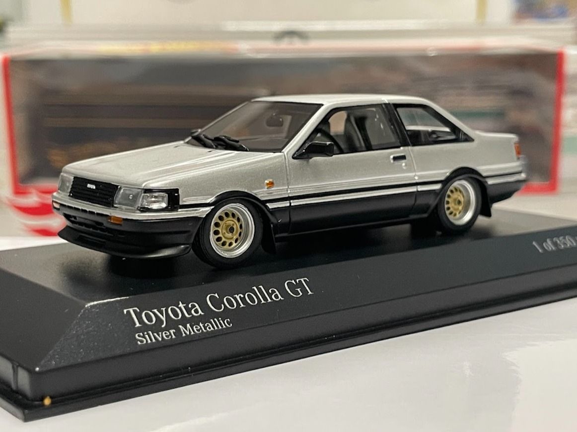 Toyota Corolla GT 1984 Silver Metallic 1:43 Minichamps Limited Ed. 350