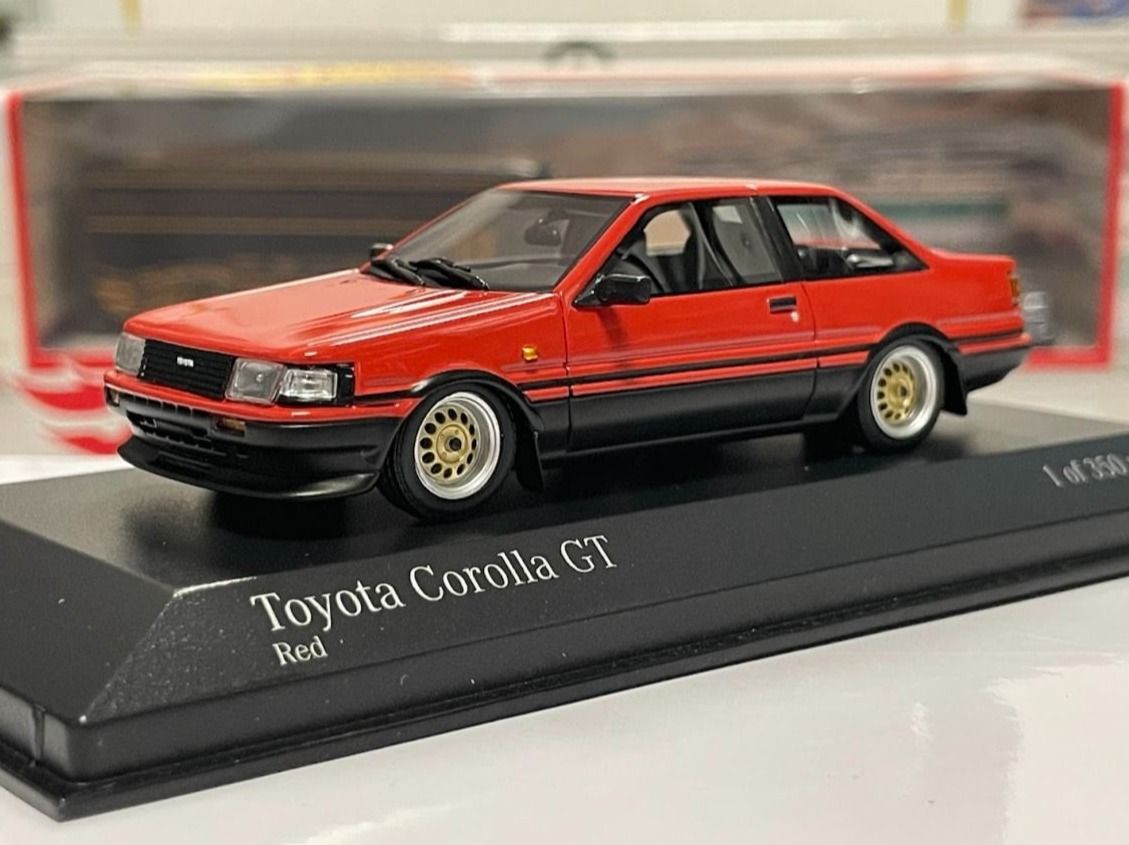 Toyota Corolla GT 1984 Red 1:43 Minichamps Limited Ed. 350