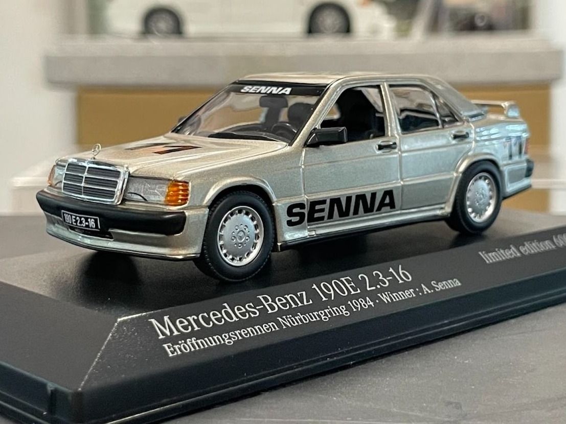 Mercedes-Benz 190E 2.3-16 W201 No.11 Nürburgring A. Senna 1984 1:43 Minichamps 943035603