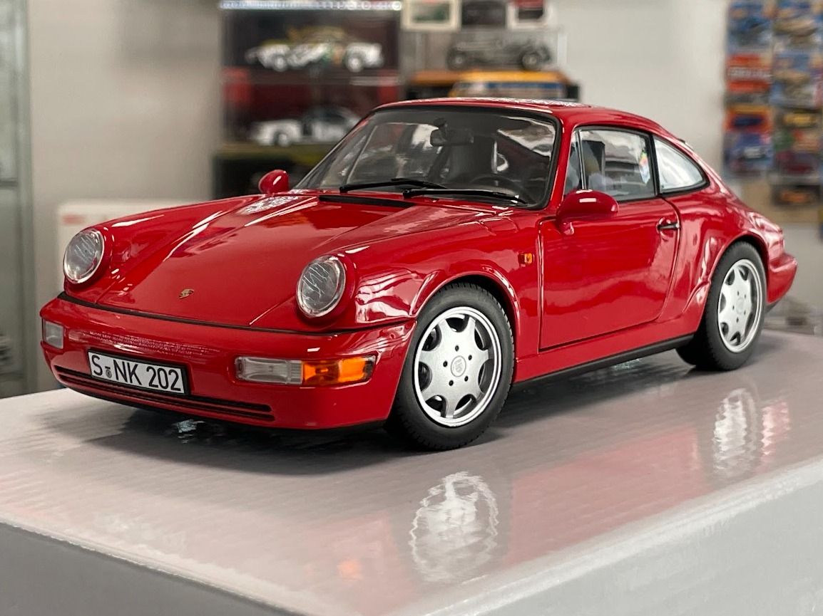 Porsche 911 (964) Carrera 2 1990 red 1:18 NOREV 187320