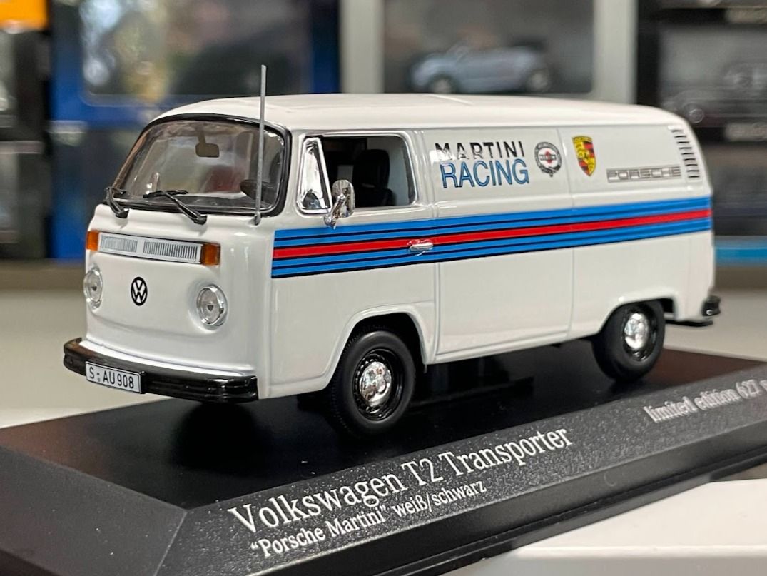Volkswagen T2 Transporter "Porsche Martini Racing" 1972 1:43 Minichamps 943053067 Limited Ed 627