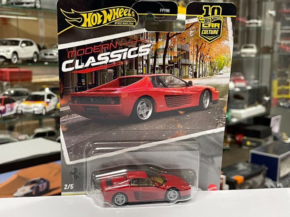 Ferrari Testarossa 1984 1:64 Hot Wheels Premium JKF00